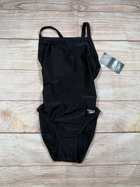 Speedo Other - NWT Speedo Black One-Piece Swimsuit Lap Swim Team, Lifeguard, Modest, Trainer 26